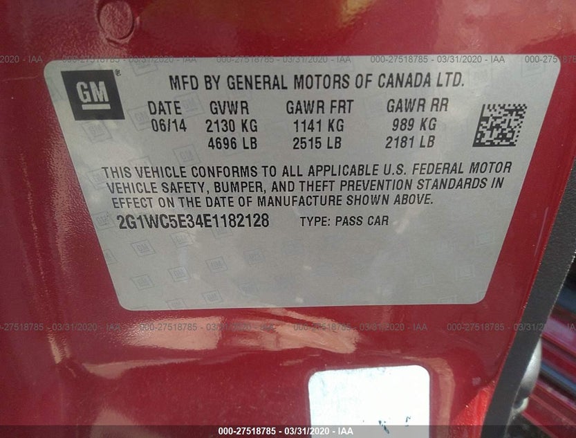 2G1WC5E34E1182128