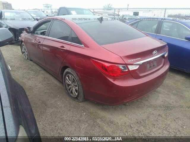 2011 Hyundai Sonata Gls VIN: 5NPEB4ACXBH156567 Lot: 27543981