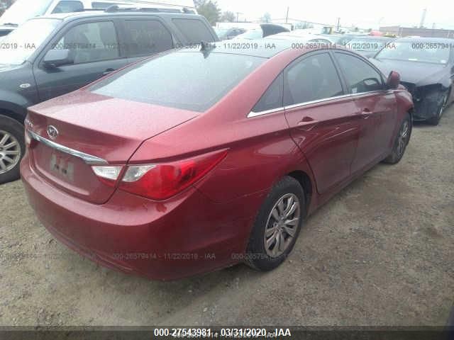 2011 Hyundai Sonata Gls VIN: 5NPEB4ACXBH156567 Lot: 27543981