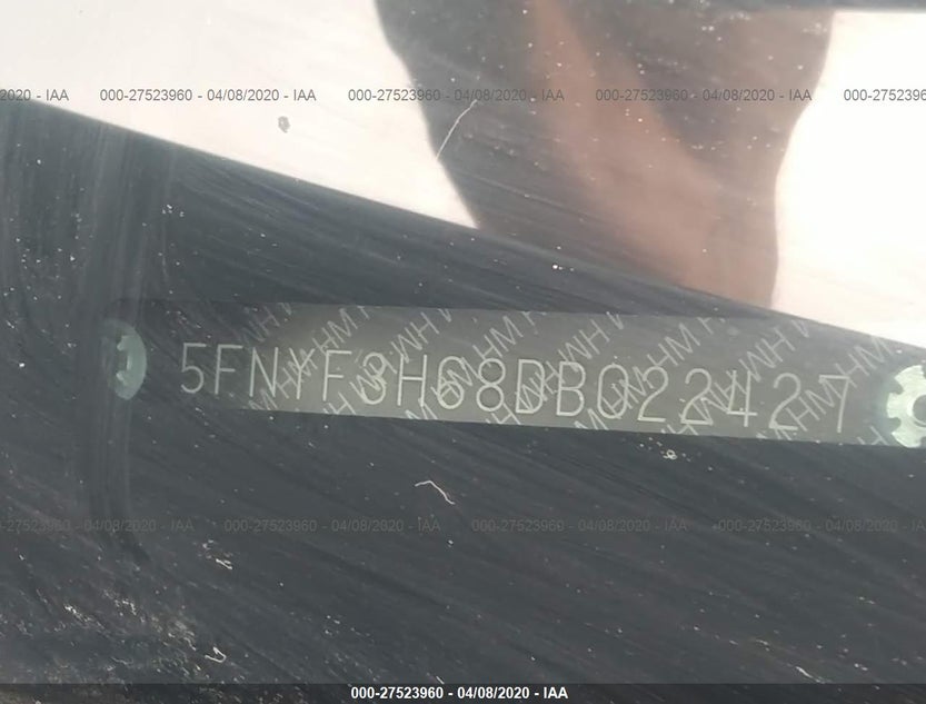 5FNYF3H68DB022427