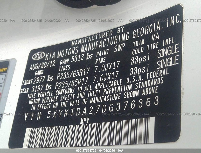 5XYKTDA27DG376363