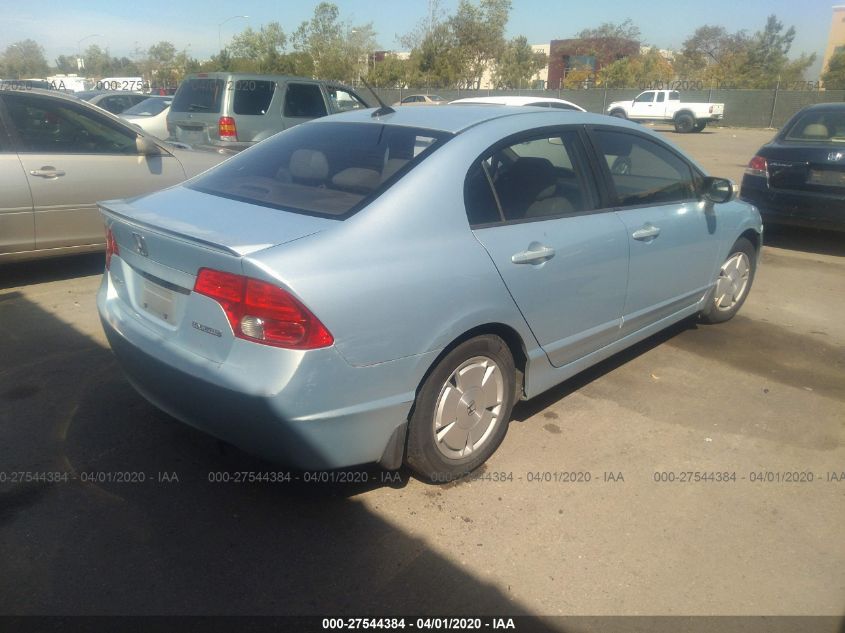 JHMFA36268S007504 2008 Honda Civic Hybrid