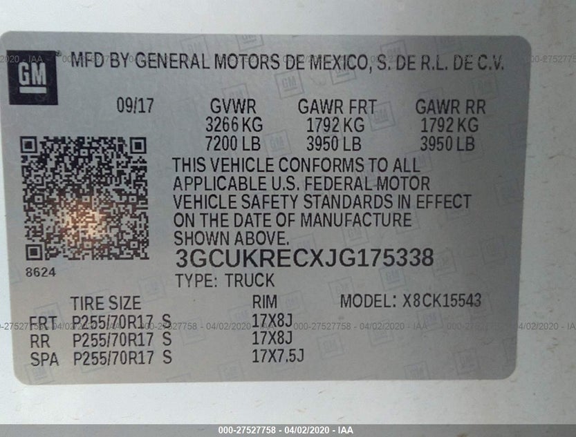 3GCUKRECXJG175338