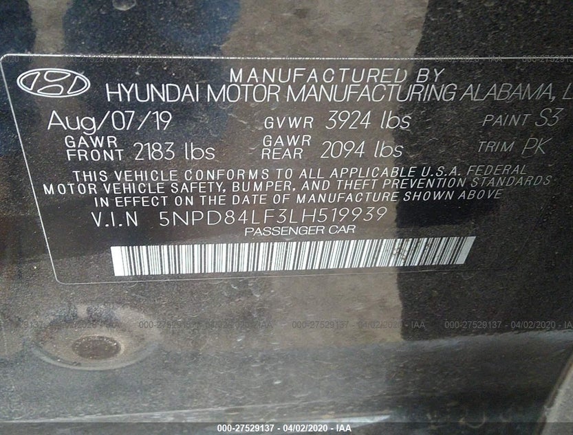 5NPD84LF3LH519939