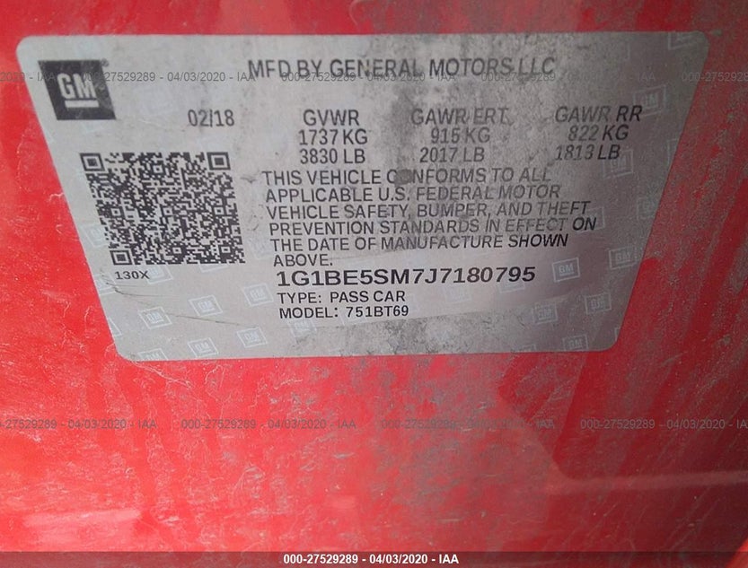 1G1BE5SM7J7180795