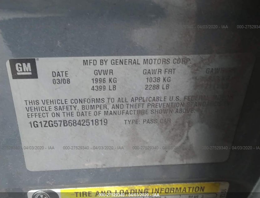 1G1ZG57B684251819