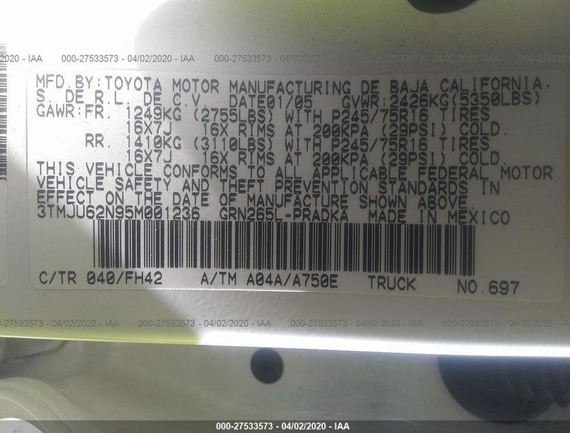 3TMJU62N95M001236