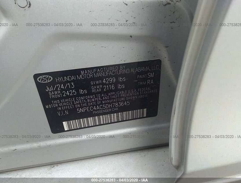 5NPEC4AC5DH783645