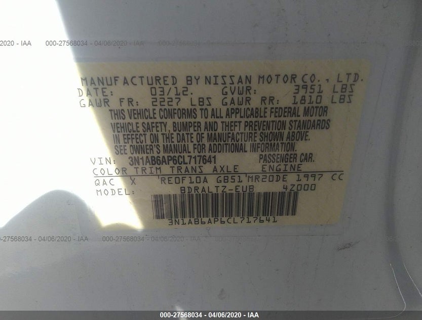 3N1AB6AP6CL717641