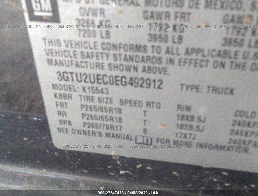 3GTU2UEC0EG492912