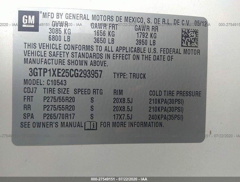 3GTP1XE25CG293957