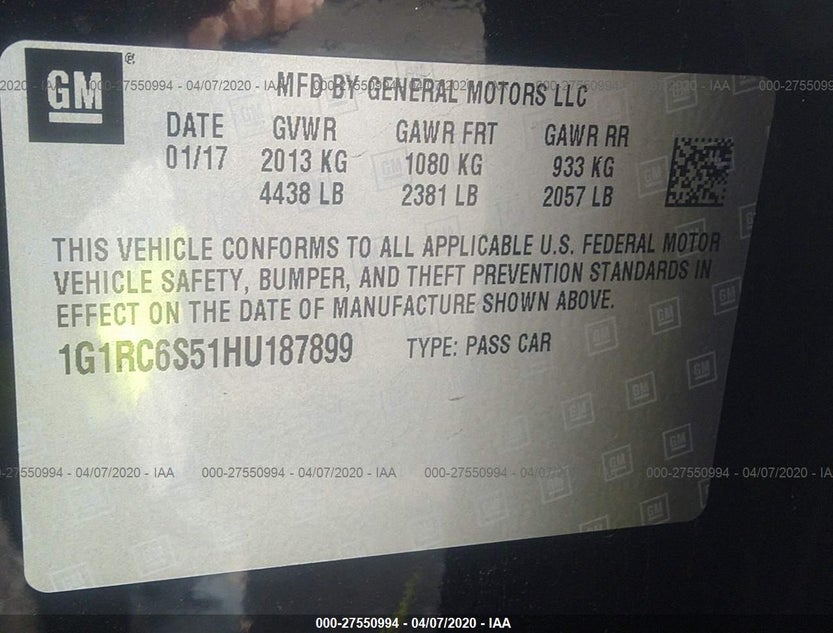 1G1RC6S51HU187899