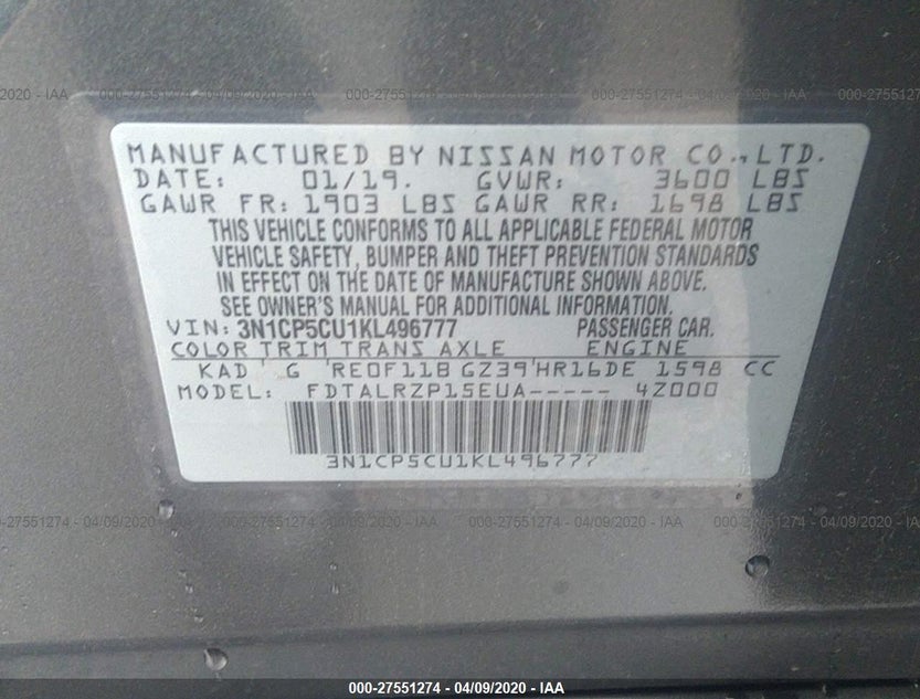 3N1CP5CU1KL496777