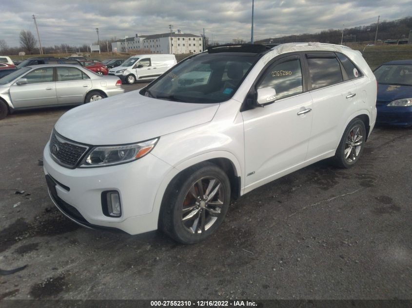 2014 Kia Sorento Limited V6 VIN: 5XYKWDA75EG455826 Lot: 27552310