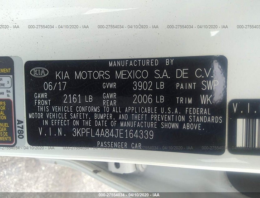 3KPFL4A84JE164339