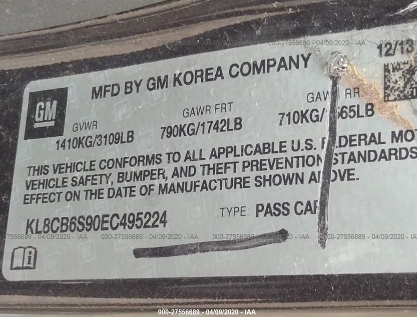 KL8CB6S90EC495224