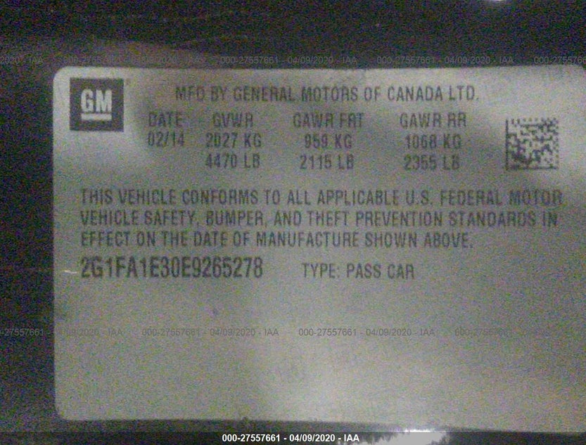 2G1FA1E30E9265278