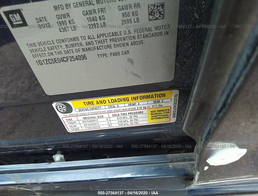 1G1ZC5E04CF254096