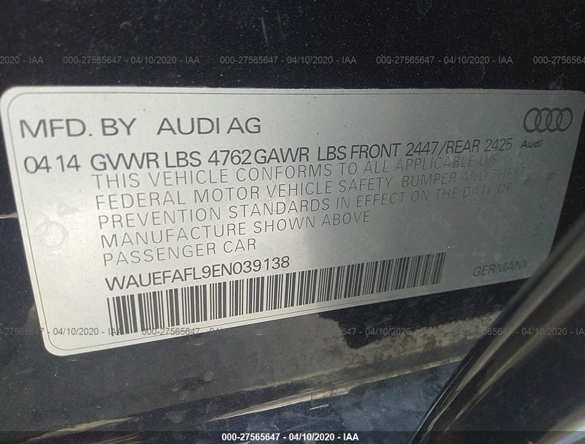 WAUEFAFL9EN039138