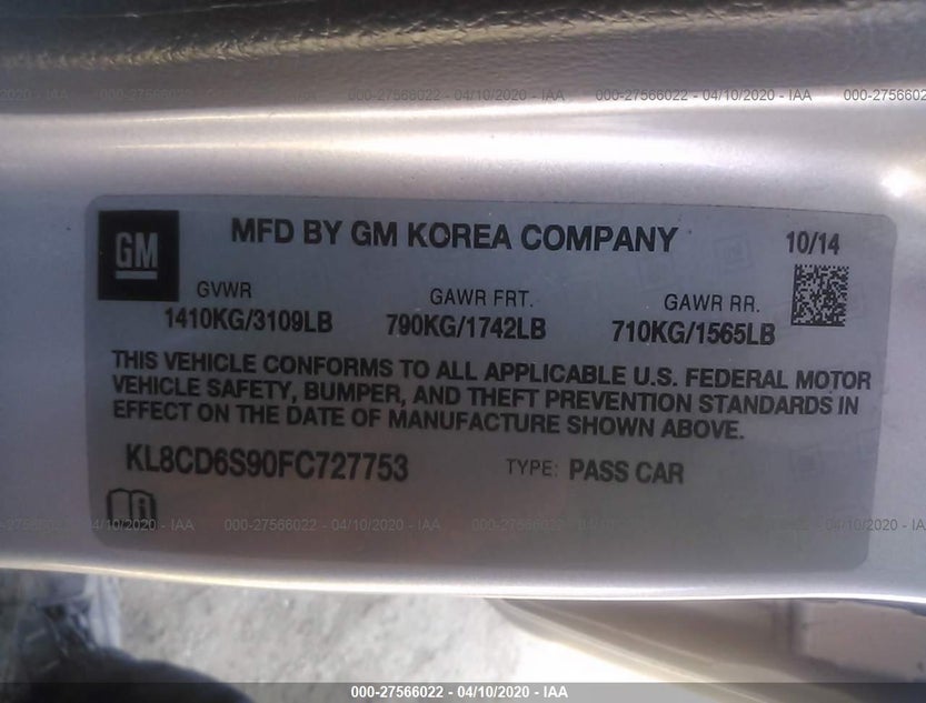 KL8CD6S90FC727753