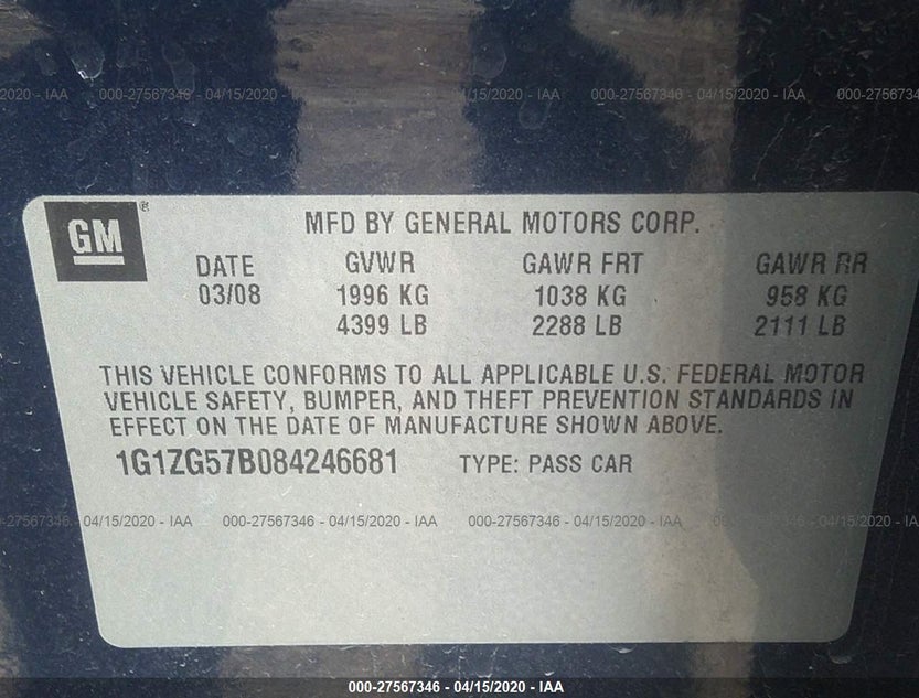 1G1ZG57B084246681