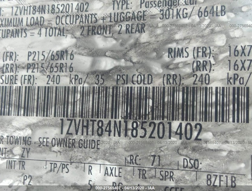 1ZVHT84N185201402