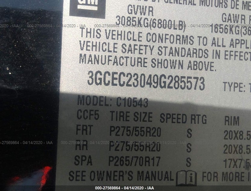 3GCEC23049G285573