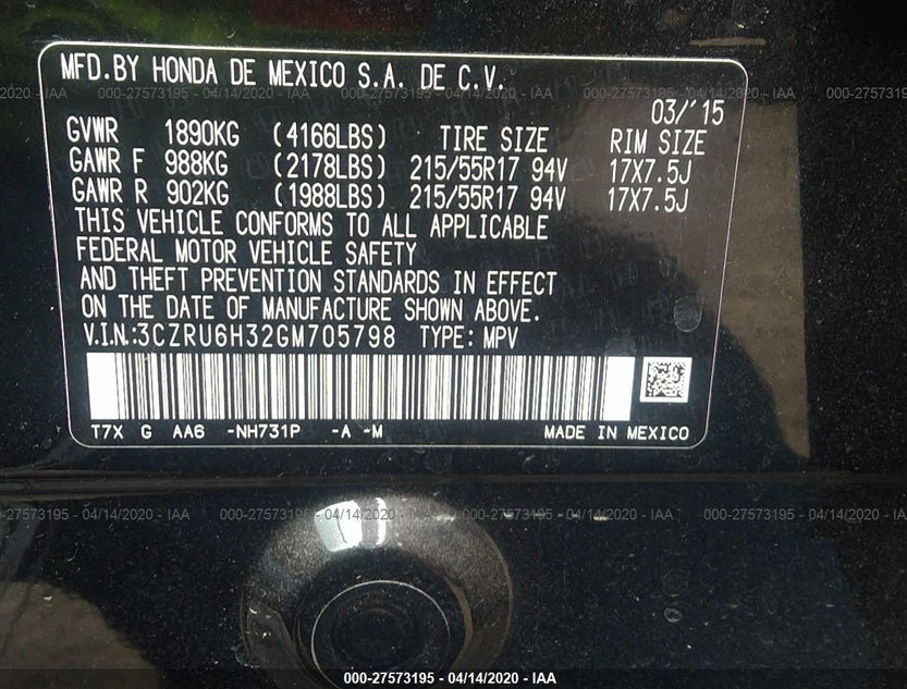 3CZRU6H32GM705798