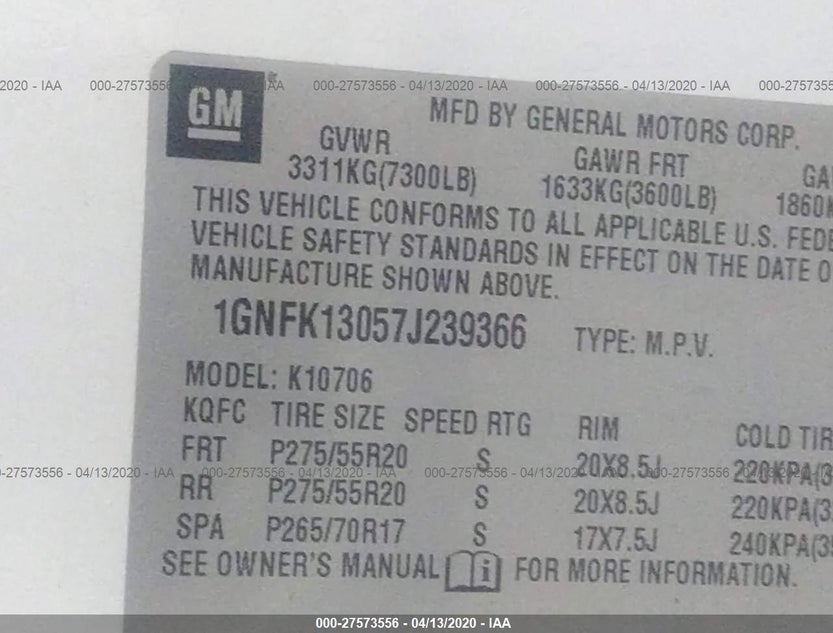 1GNFK13057J239366