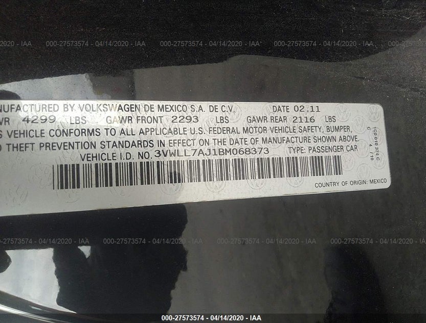 3VWLL7AJ1BM068373