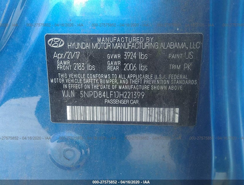5NPD84LF1JH221399