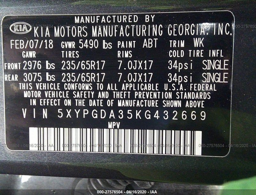 5XYPGDA35KG432669