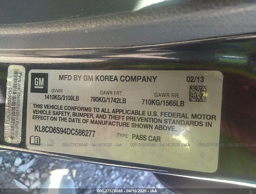 KL8CD6S94DC586277