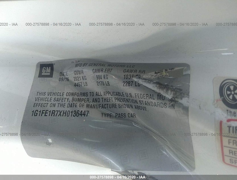 1G1FE1R7XH0136447