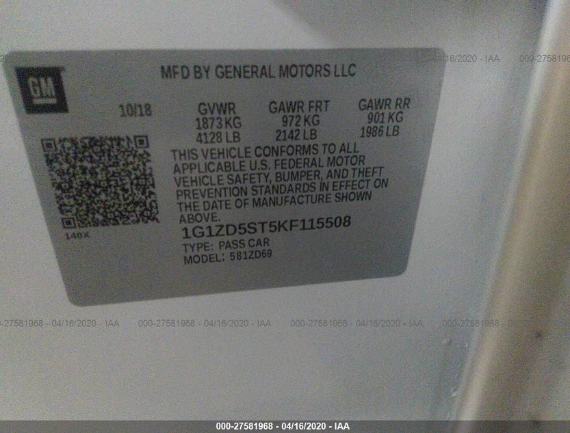 1G1ZD5ST5KF115508