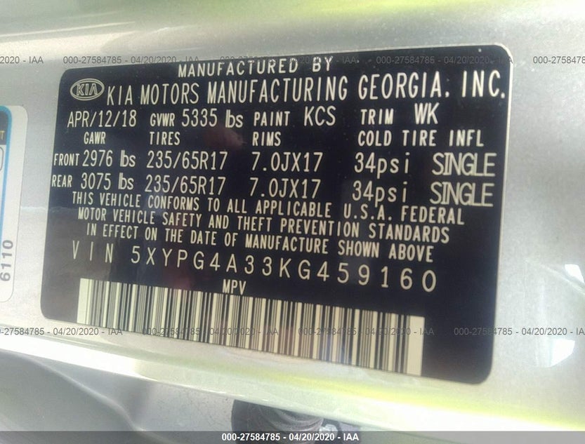 5XYPG4A33KG459160