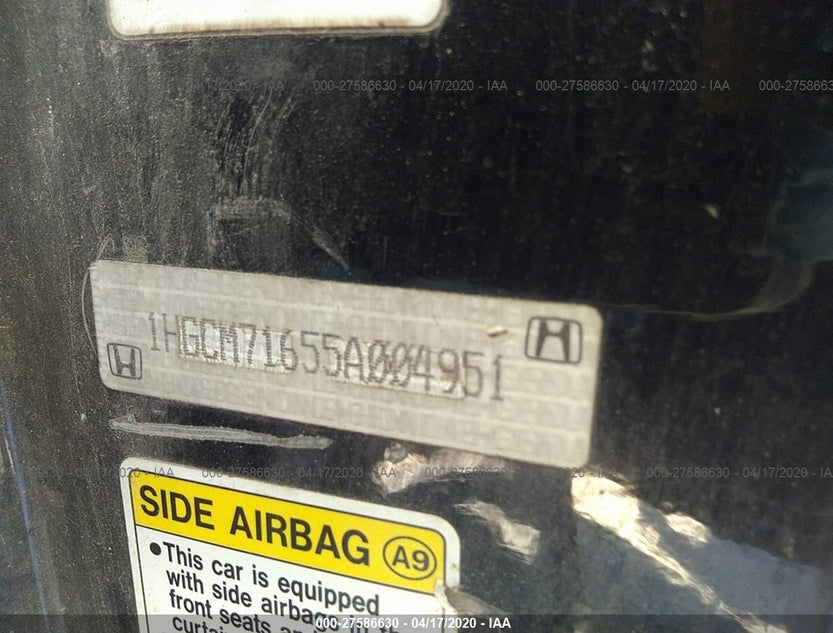 1HGCM71655A004951