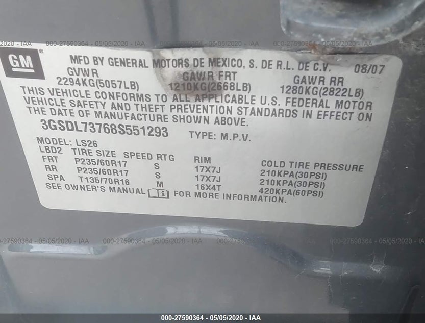 3GSDL73768S551293