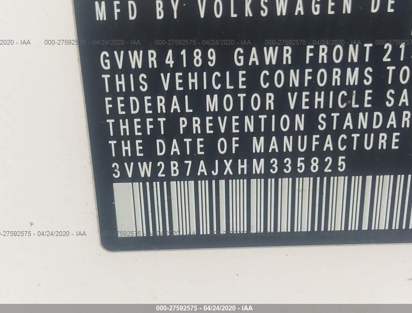 3VW2B7AJXHM335825