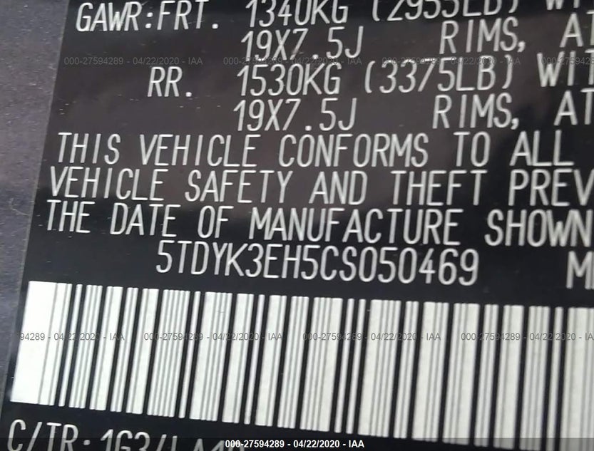 5TDYK3EH5CS050469