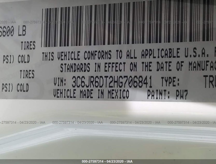 3C6JR6DT2HG706841