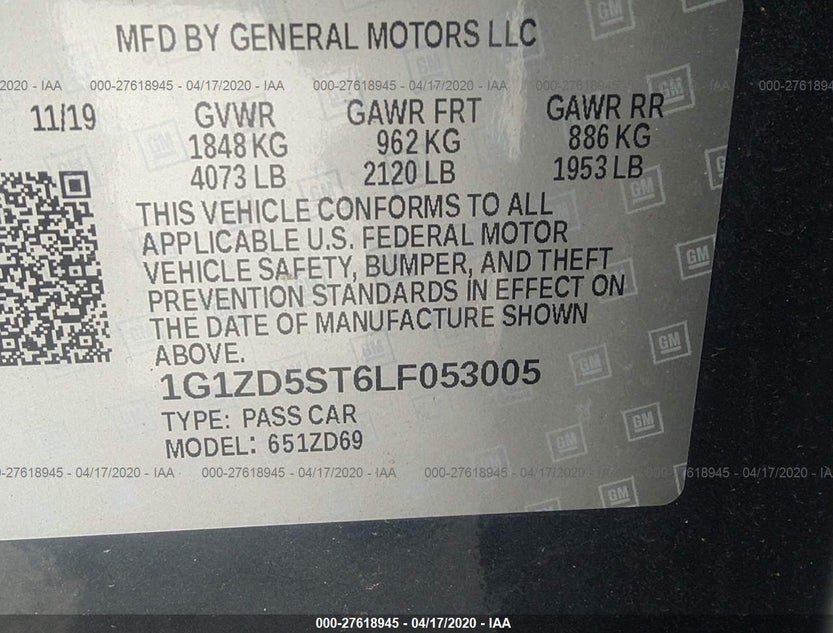 1G1ZD5ST6LF053005