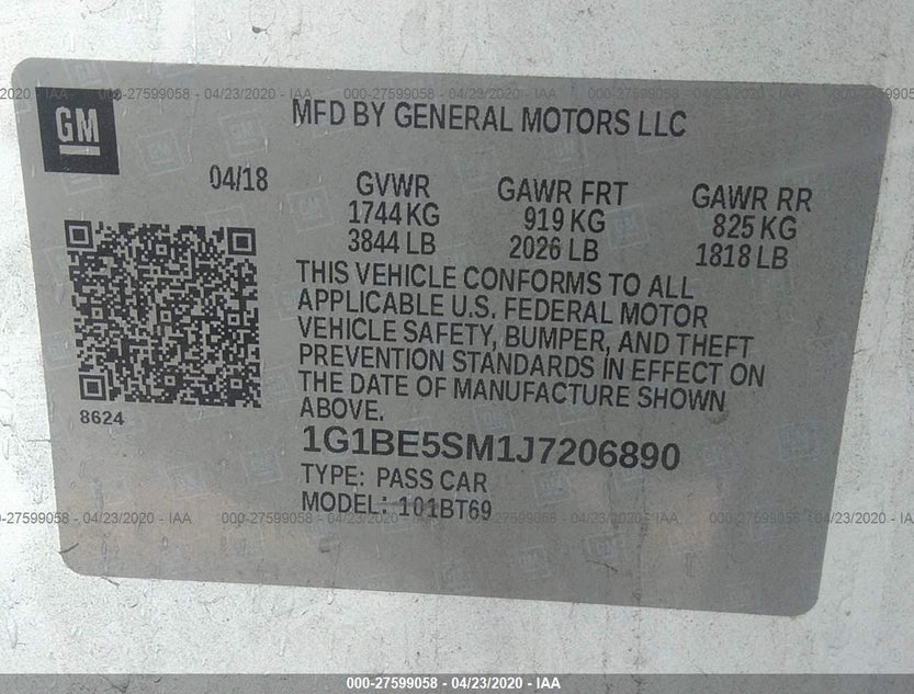 1G1BE5SM1J7206890