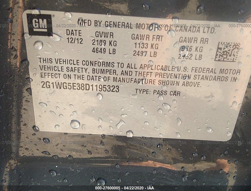 2G1WG5E38D1195323