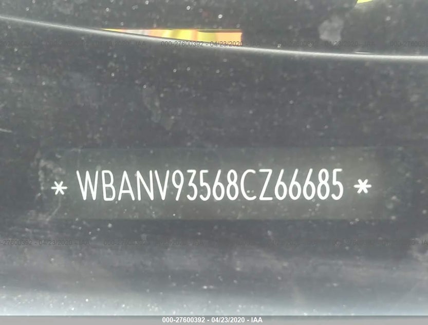 WBANV93568CZ66685