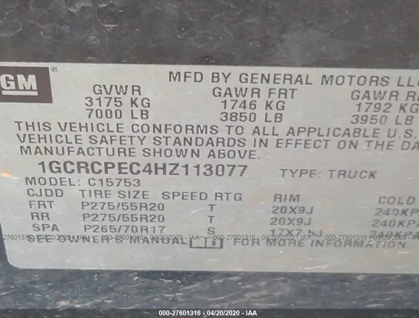 1GCRCPEC4HZ113077