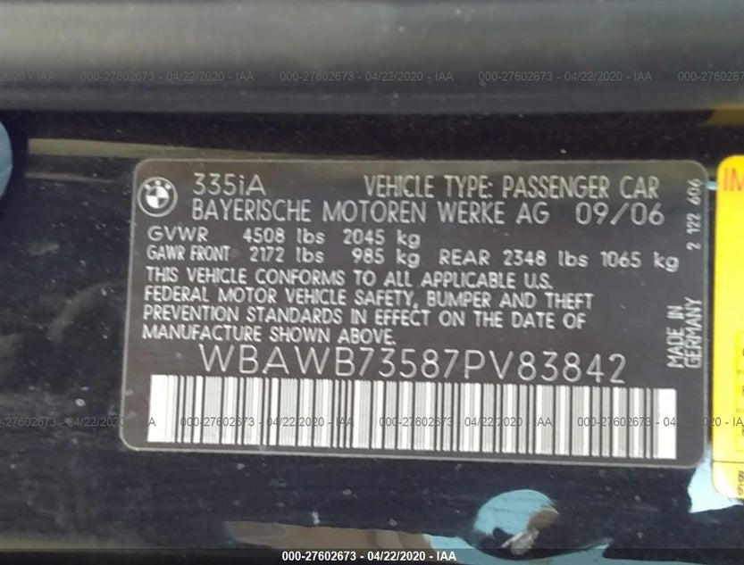 WBAWB73587PV83842