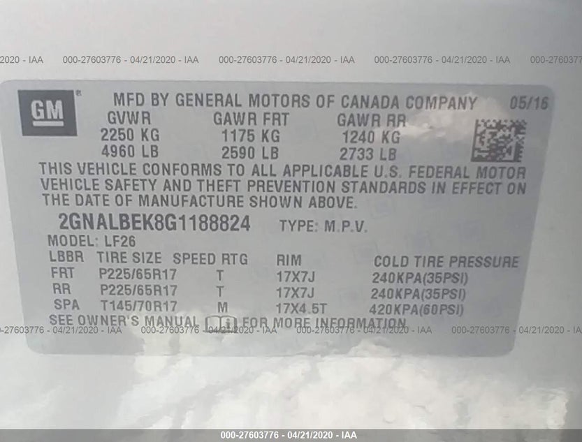 2GNALBEK8G1188824