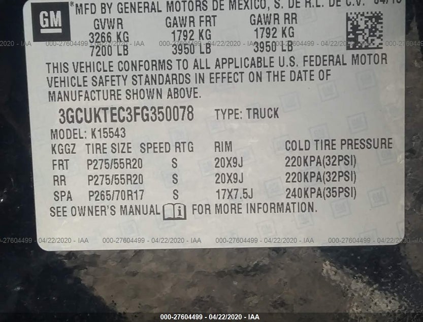 3GCUKTEC3FG350078