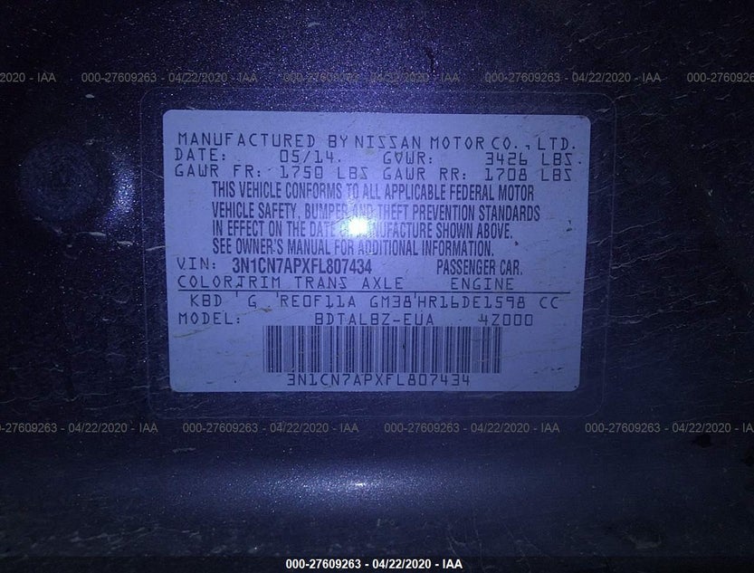 3N1CN7APXFL807434